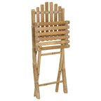 Gartenstuhl 4 pcs Natur Bambus