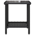 Garten-Sofa mit Kissen 2 pcs Schwarz und Türkis Poly Rattan
