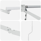 Elektrisches Markisenrahmen Weiß 2,5 x 2 m Aluminium