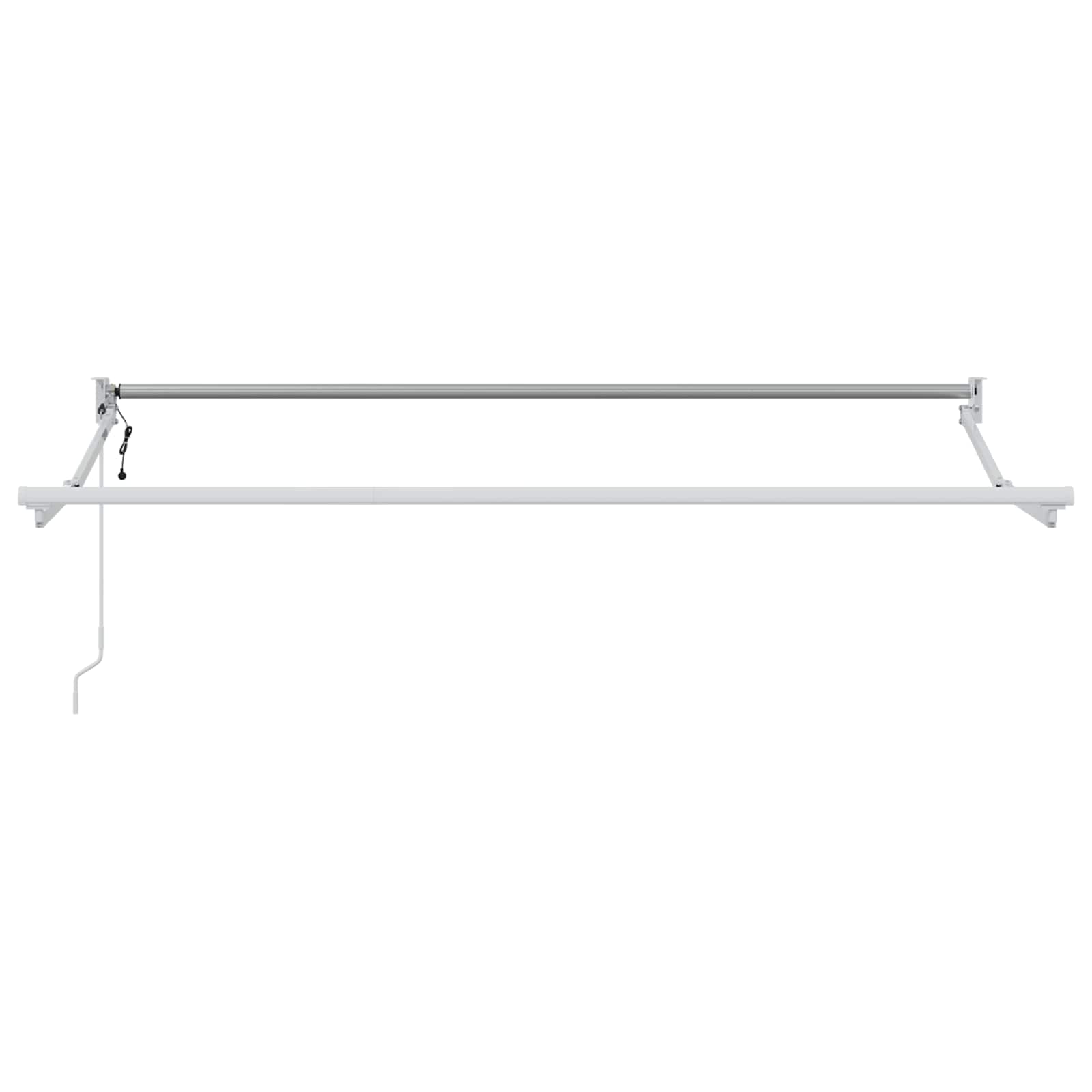Elektrisches Markisenrahmen Weiß 2,5 x 2 m Aluminium