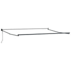 Elektrisches Markisenrahmen Anthrazit 4 x 2 m Aluminium