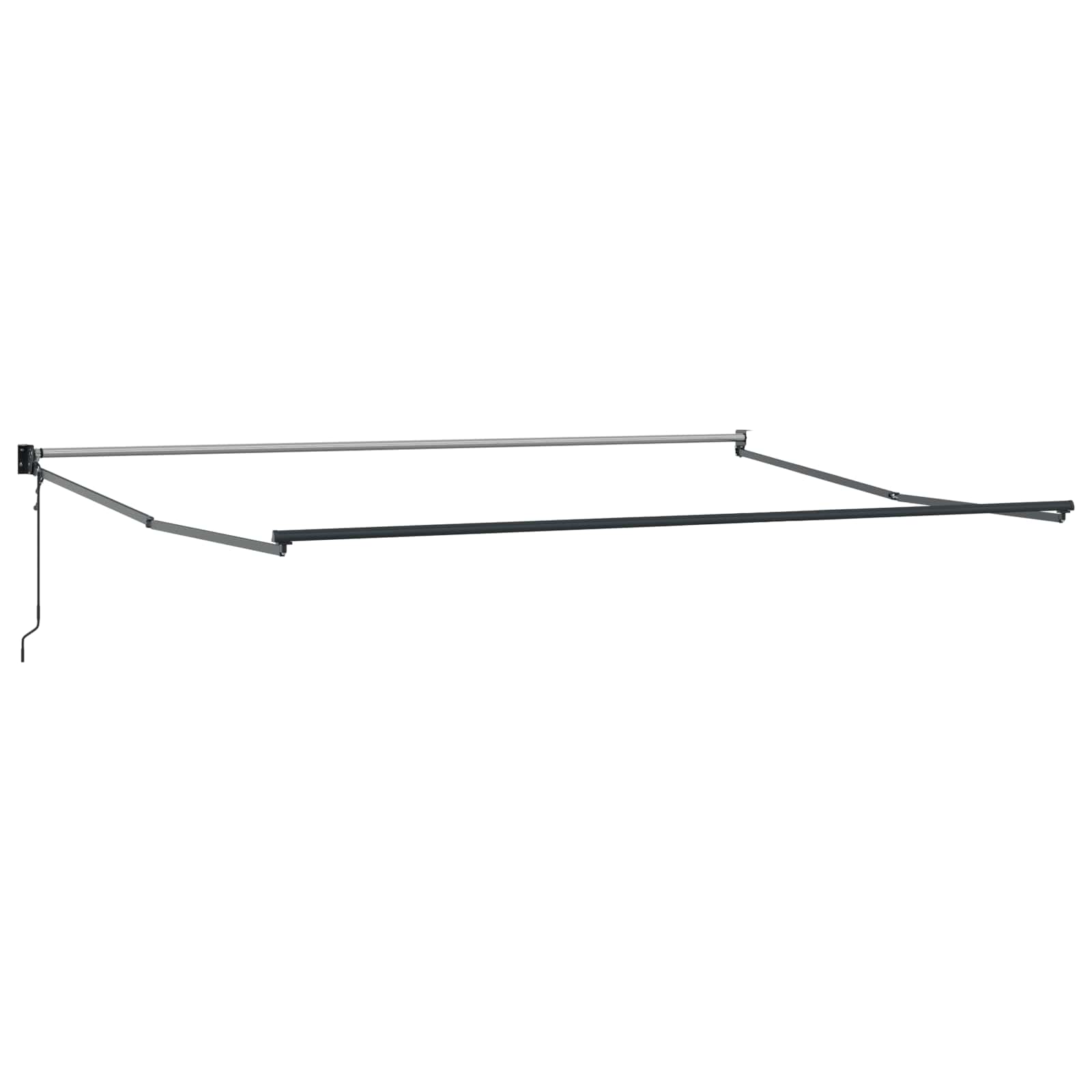 Elektrisches Markisenrahmen Anthrazit 4 x 2 m Aluminium
