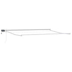 Elektrisches Markisenrahmen Weiß 4 x 3 m Aluminium