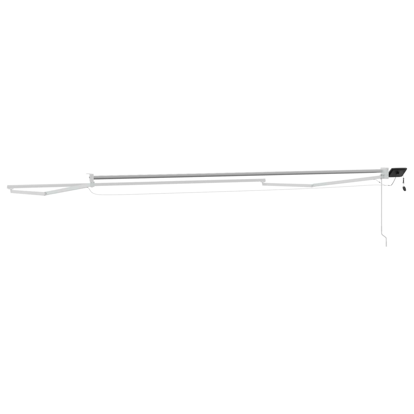 Elektrisches Markisenrahmen Weiß 4 x 3 m Aluminium