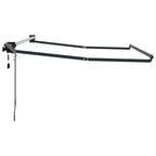 Elektrisches Markisenrahmen Anthrazit 3,5 x 2 m Aluminium