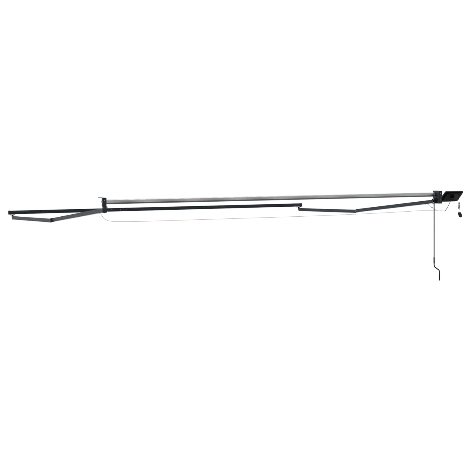 Elektrisches Markisenrahmen Anthrazit 5 x 3 m Aluminium