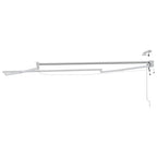 Elektrisches Markisenrahmen Weiß 3 x 2 m Aluminium