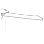Elektrisches Markisenrahmen Weiß 3 x 2 m Aluminium