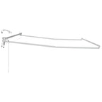 Elektrisches Markisenrahmen Weiß 4 x 2 m Aluminium