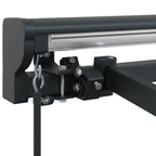 Manueller Markisenrahmen Verstellbar Anthrazit 4 × 3,5 m Stahl