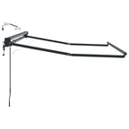 Elektrische Markisenrahmen mit LEDs Anthrazit 3 x 2 m Aluminium