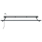 Elektrische Markisenrahmen mit LEDs Anthrazit 3,5 x 2,5 m