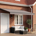 Elektrisches Markisenrahmen Anthrazit 4 x 3 m Stahl