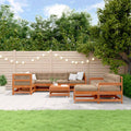 Garten-Lounge-Set 10 pcs Wachsboden Kiefer Massives Kiefernholz