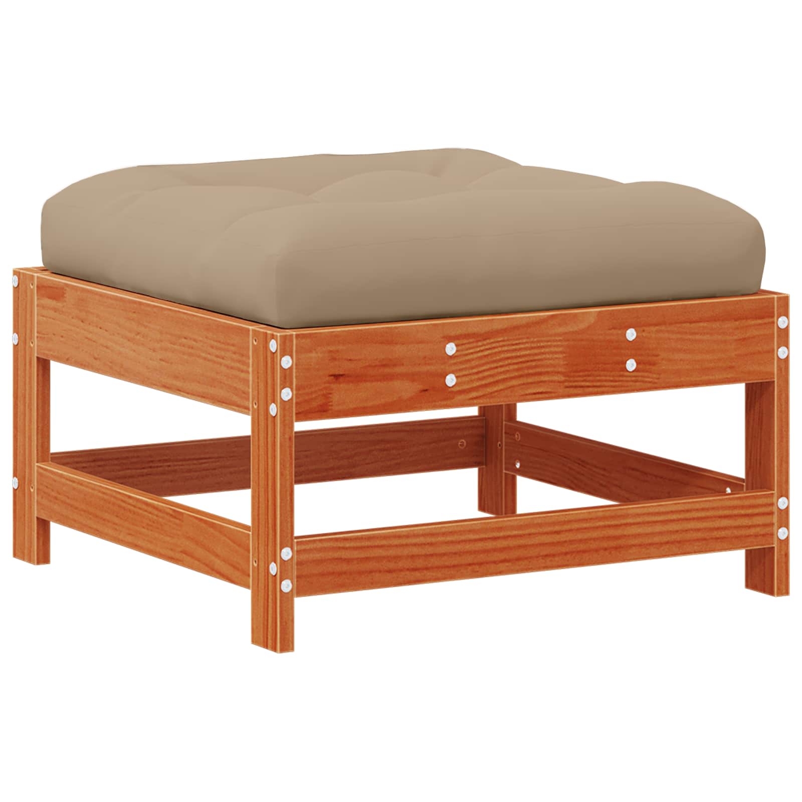 Garten-Lounge-Set 10 pcs Wachsboden Kiefer Massives Kiefernholz