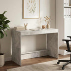 Bett-Schreibtisch Betongrau Holzwerkstoff 100 x 45 x 75 cm