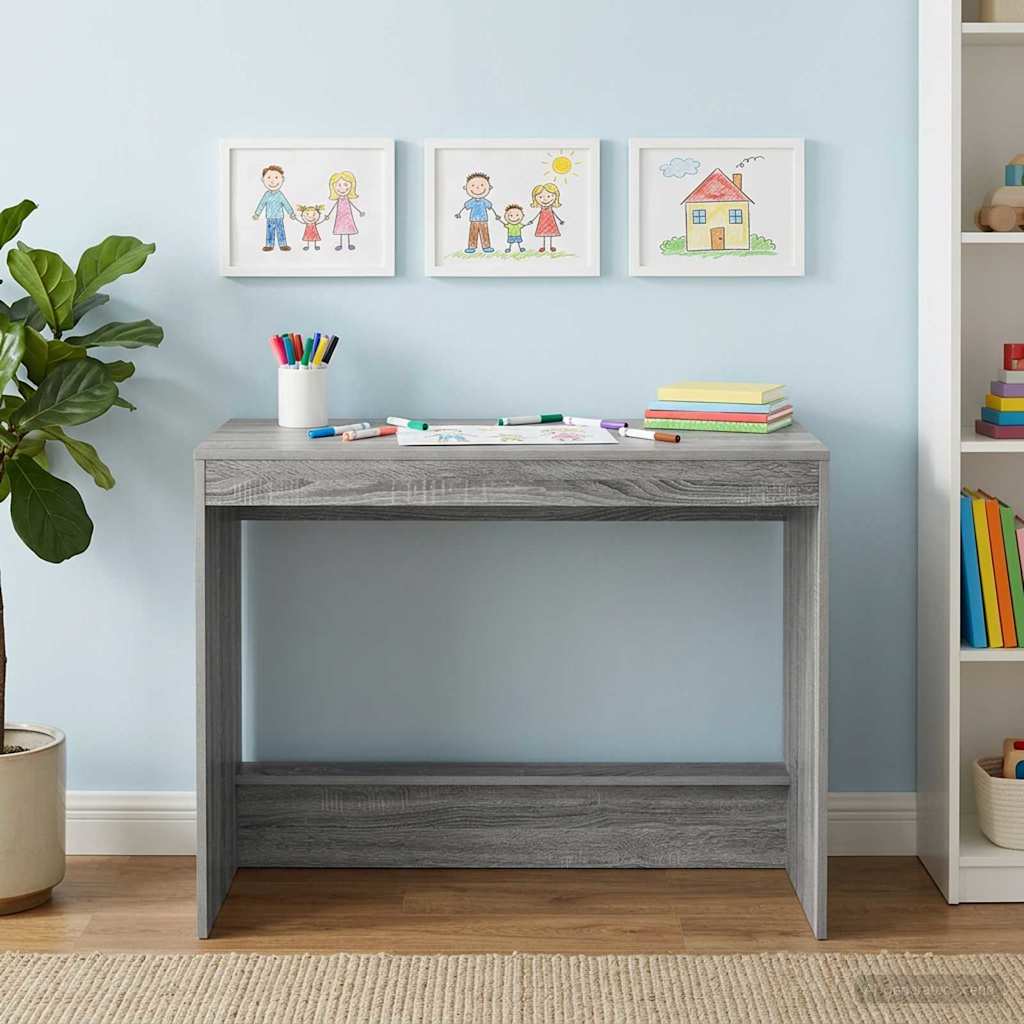 Bett-Schreibtisch Grau Sonoma Holzwerkstoff 100 x 45 x 75 cm