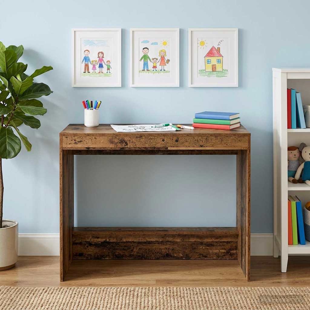 Bett-Schreibtisch Altholz Holzwerkstoff 100 x 45 x 75 cm