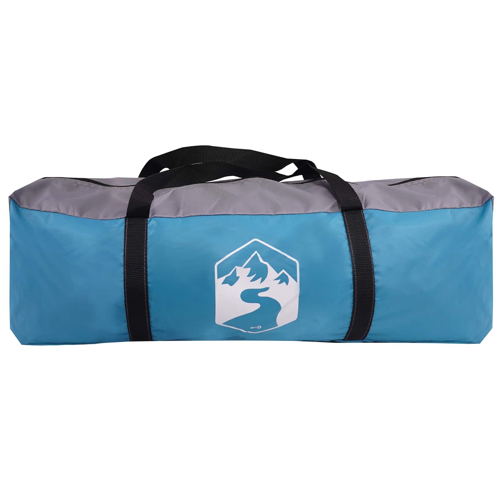 Familienzelt Blau 420 x 305 x 200 cm Polyester und Stahl