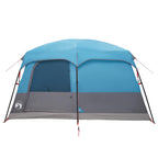 Familienzelt Blau 420 x 305 x 200 cm Polyester und Stahl