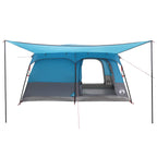 Familienzelt Blau 500 x 400 x 230 cm Polyester und Stahl