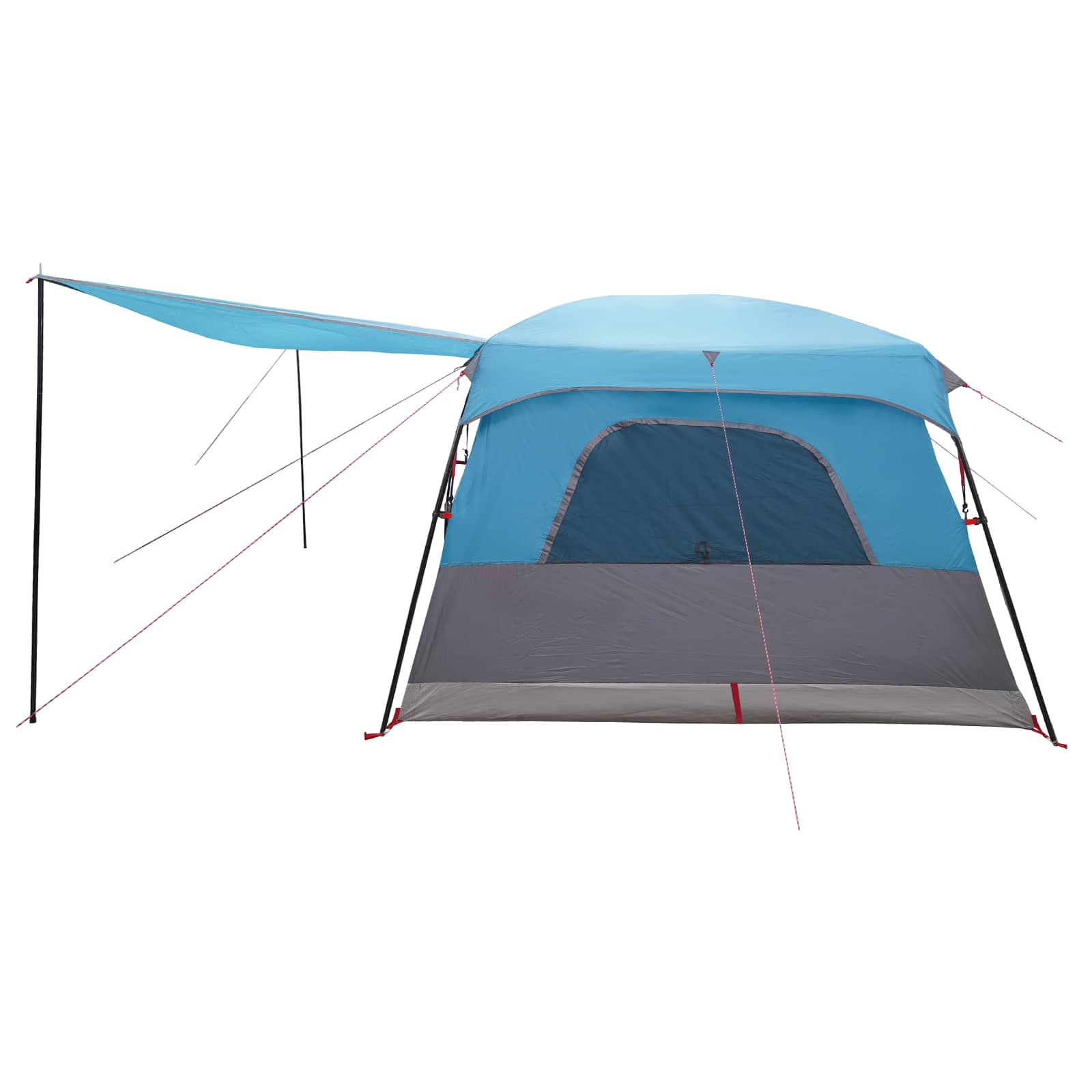 Familienzelt Blau 500 x 400 x 230 cm Polyester und Stahl