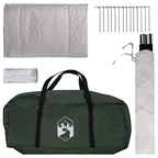 Hütten-Zelt mit Dach Olivegrün 210 x 210 x 138 cm Polyester