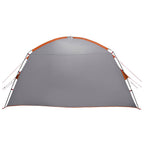 Hütten-Zelt Grau und Orange 300 x 210 x 156 cm Polyester