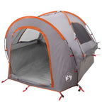 Autozelt Grau und Orange 200 x 170 x 170 cm Polyester und Stahl
