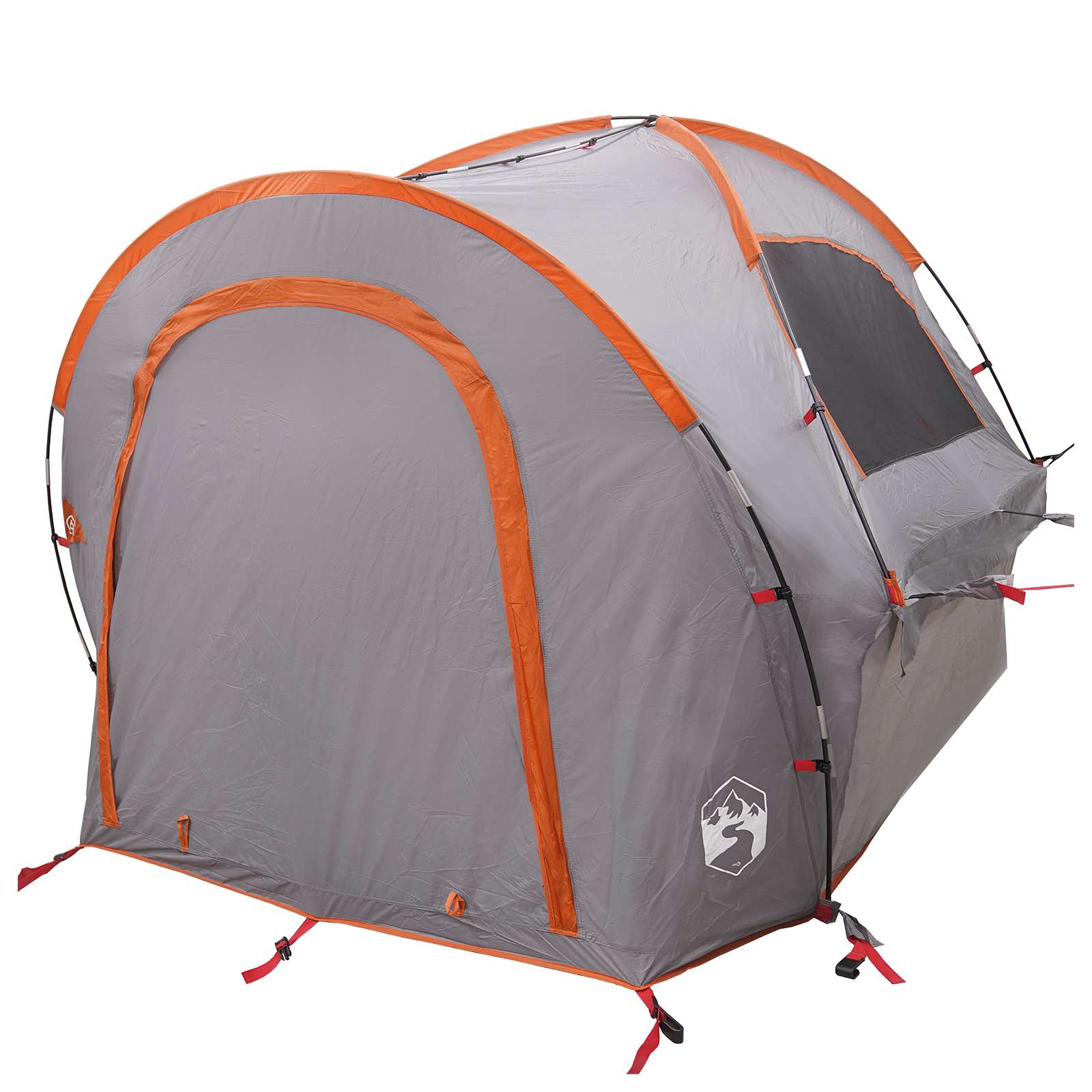 Autozelt Grau und Orange 200 x 170 x 170 cm Polyester und Stahl