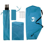 Autozelt mit Dach Blau 308 x 215 x 220 cm Polyester und Stahl