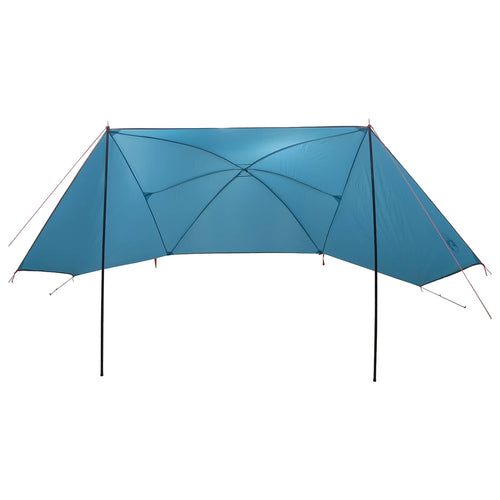 Autozelt mit Dach Blau 308 x 215 x 220 cm Polyester und Stahl