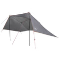 Autozelt Grau und Orange 308 x 215 x 220 cm Polyester und Stahl