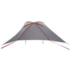 Autozelt Grau und Orange 308 x 215 x 220 cm Polyester und Stahl