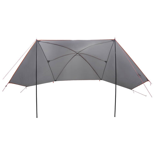 Autozelt Grau und Orange 308 x 215 x 220 cm Polyester und Stahl
