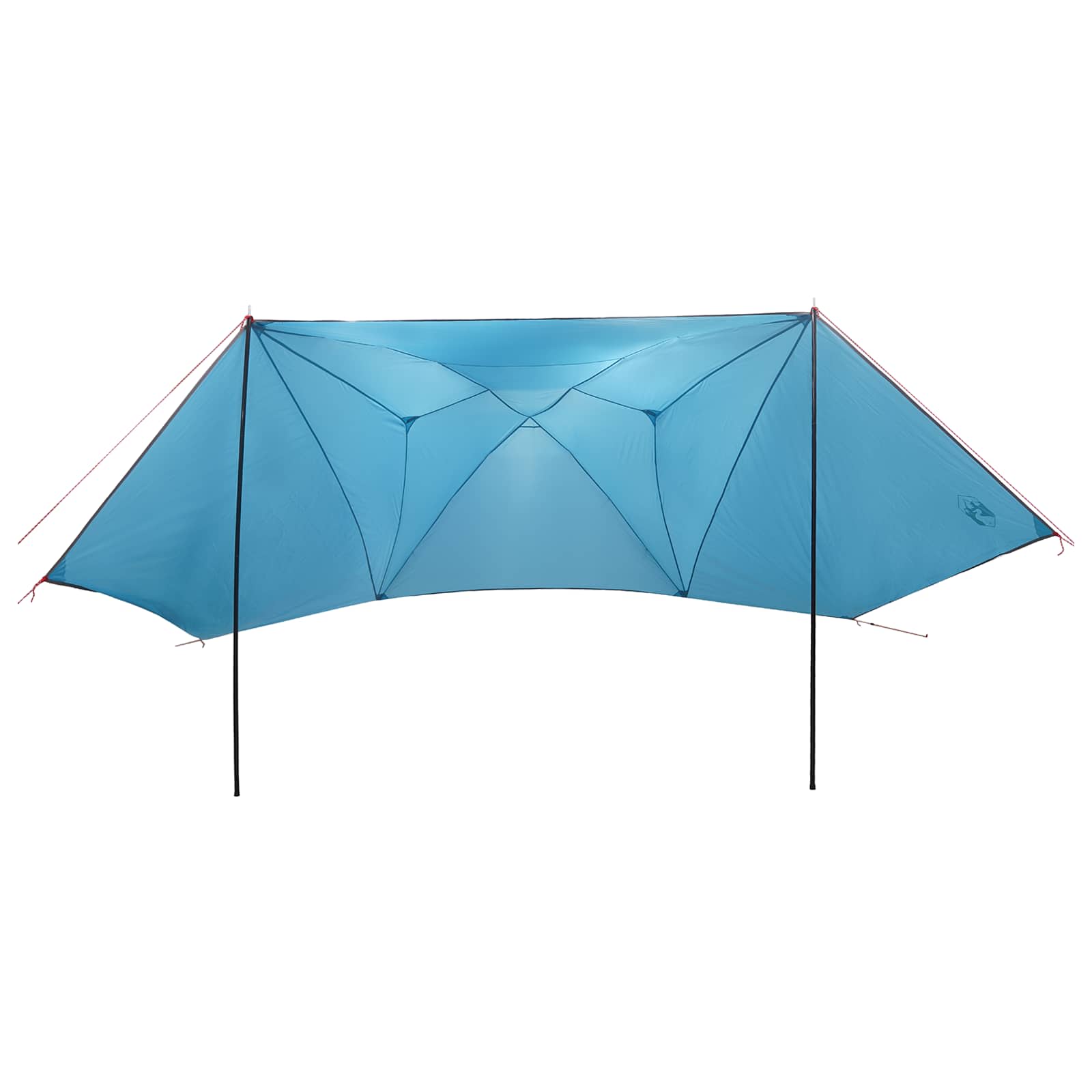 Autozelt mit Dach Blau 350 x 250 cm Polyester und Stahl