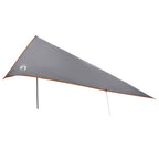 Fahrzeugmarkise mit Dach Grau und Orange 518 x 580 x 215 cm