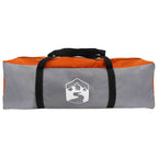 Heck-Awnings wasserfest Grau und Orange 405 x 280 x 220 cm