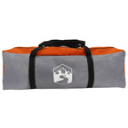 Camping Tarp Wasserfest Grau und Orange 550 x 400 x 230 cm