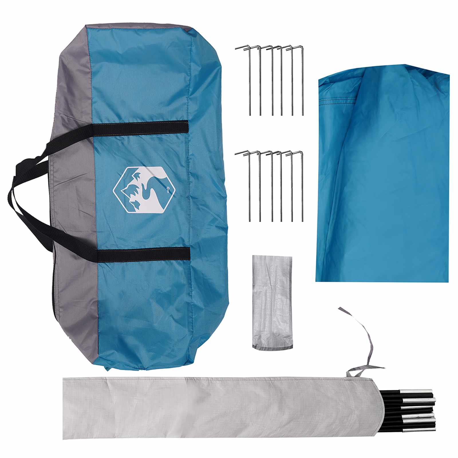Camping Tarp Wasserfest Blau 695 x 580 x 200 cm