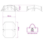 Camping Tarp Wasserfest Blau 695 x 580 x 200 cm