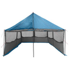 Familienzelt Blau 450 x 400 x 265 cm Polyester und Stahl