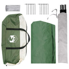 Party-Zelt mit Dach Grün 400 x 400 x 320 cm Polyester und Stahl