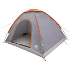 Campingzelt mit Dach Grau und Orange 275 x 215 x 125 cm