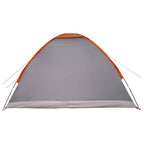 Campingzelt mit Dach Grau und Orange 275 x 215 x 125 cm
