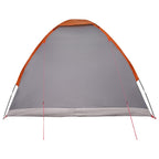 Campingzelt mit Dach Grau und Orange 275 x 215 x 125 cm
