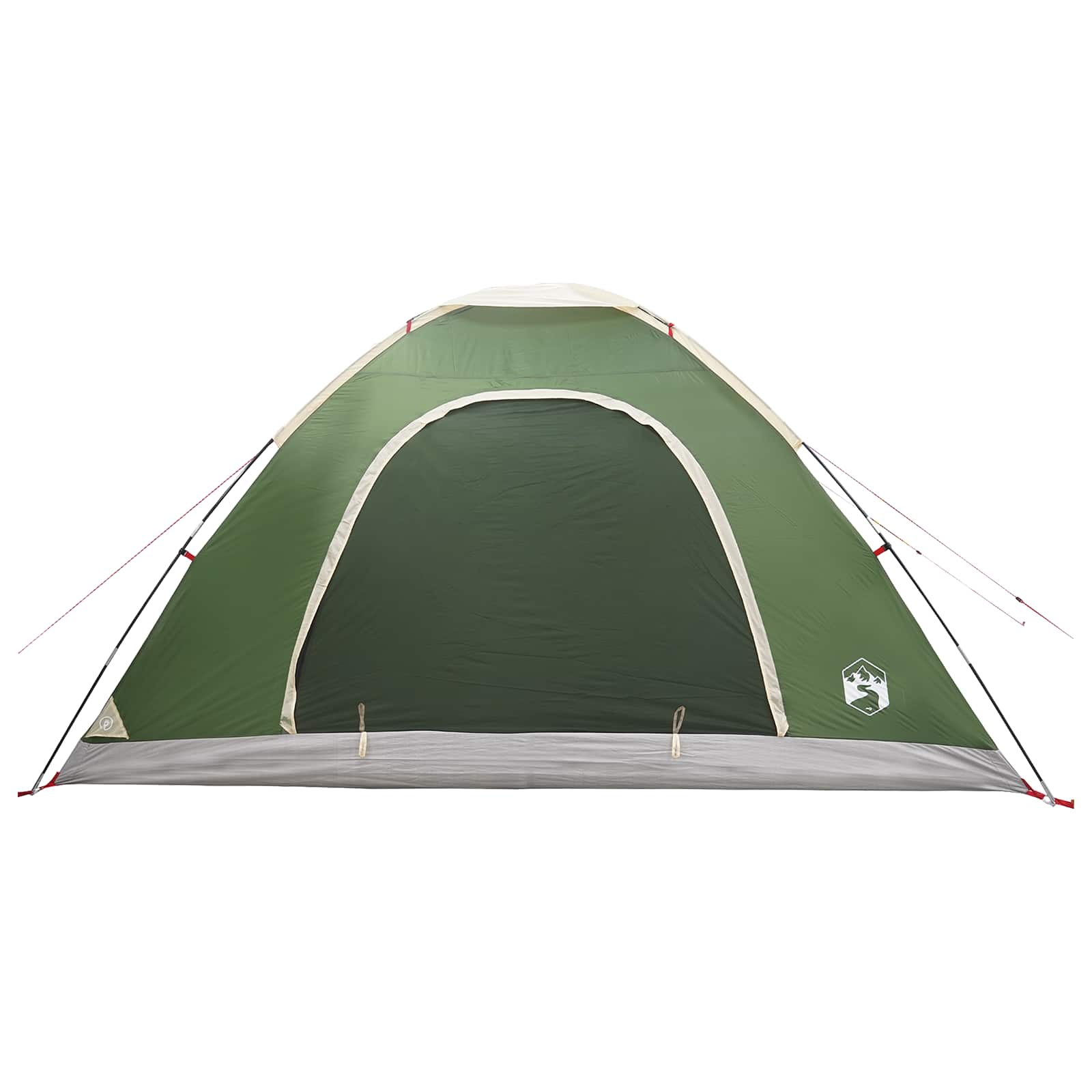 Campingzelt mit Dach mit Luftentlüftung Grün 335 x 275 x 180 cm