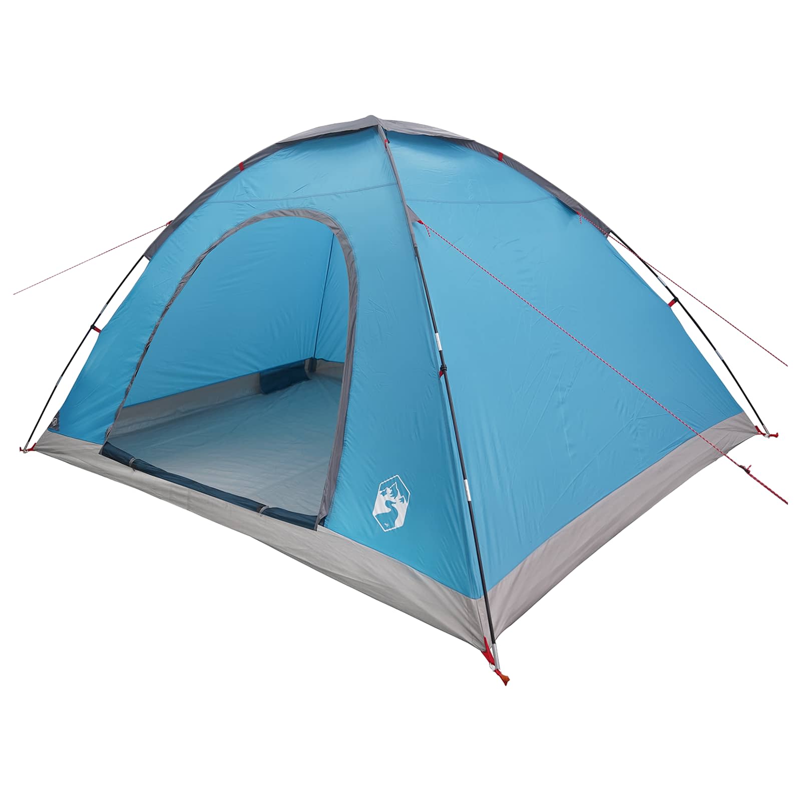 Campingzelt mit Dach mit Luftentlüftung Blau 335 x 275 x 180 cm