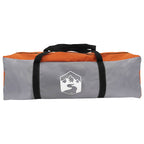 Campingzelt mit Dach Grau und Orange 335 x 275 x 180 cm