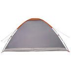 Campingzelt mit Dach Grau und Orange 335 x 275 x 180 cm